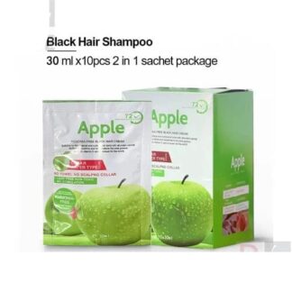 Apple Ammonia-Free Black Hair Shampoo (30ml x 10 Sachets)
