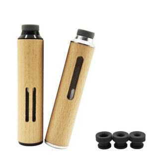 Portable Mobile Ashtray Mini Car Ashtray Anti Soot-flying Cigarette Cover Not Produce Ashes Walnut Wood Cigarette Holder