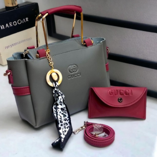 Ladies Handbag With Match Small Pouch Elegant Design Premium Quality