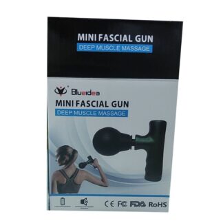 Black Mini Facial Gun – Portable Deep Muscle & Face Massager for Gym and Home Use