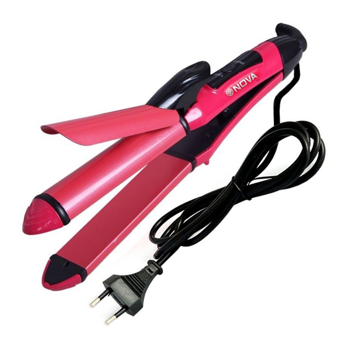 Nova 2‑in‑1 Hair Straightener & Curler | Model NHC‑2009 | Professional Styling Tool - Image 2