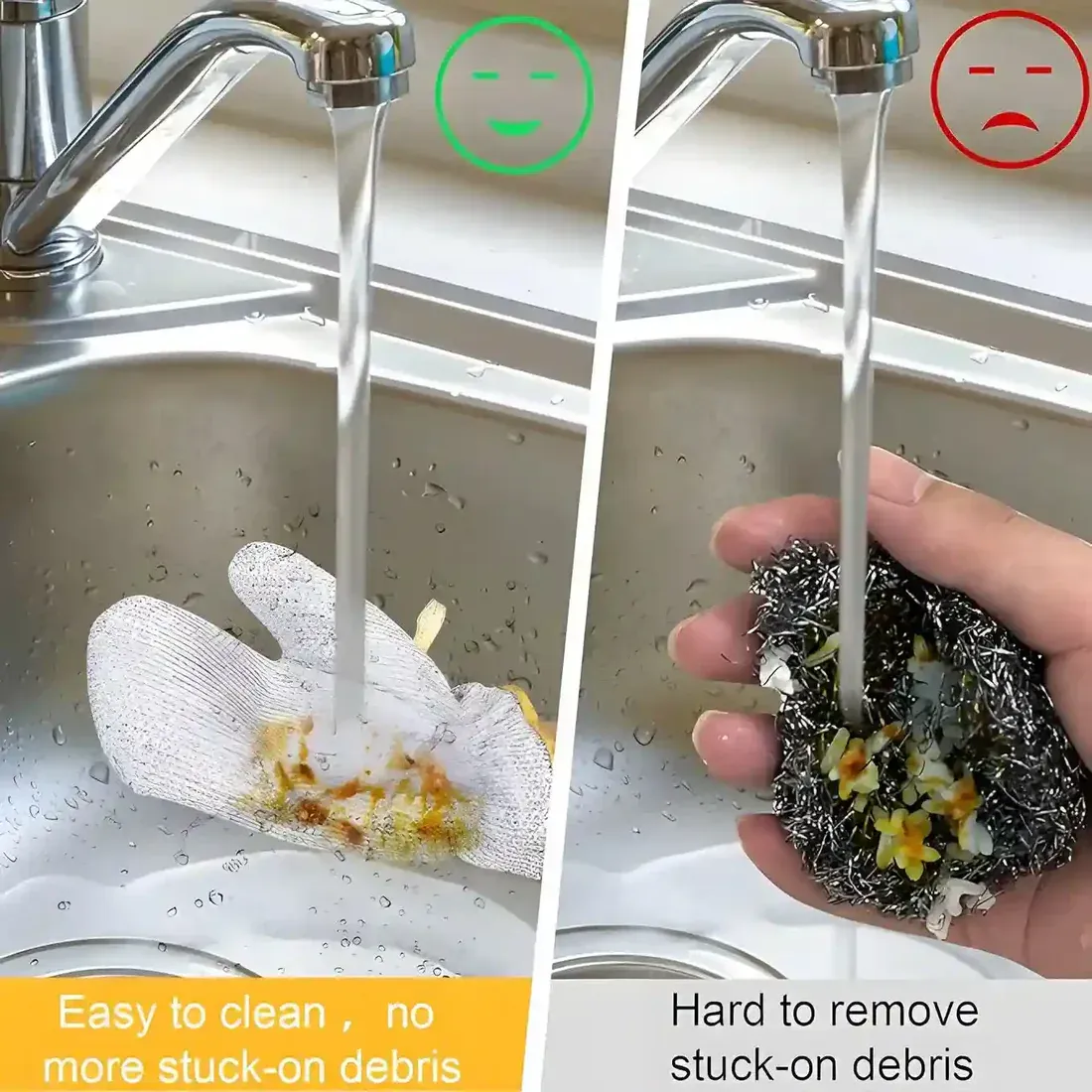 Heavy-Duty Wire Scrubber Dishwashing Mitts – Heat Resistant Steel Wire Cleaning Gloves for Pots, Pans, Grills, and Kitchen Tasks - Image 3