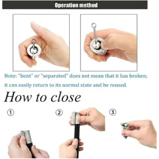 Magic Extendable Metal Stick for Self Defence and Fun Magic Pocket Stick golden color)