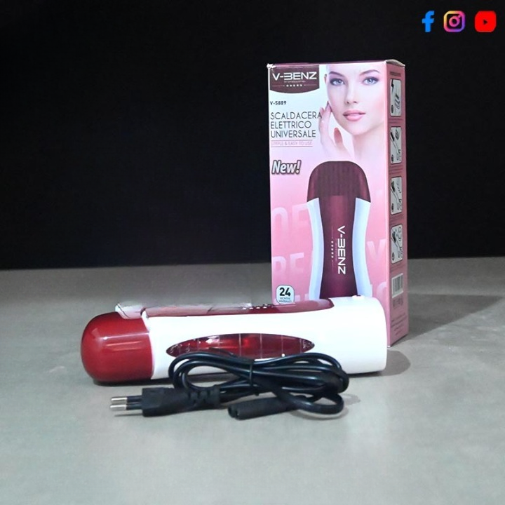 V-BENZ Original Electric Roll On Wax Depilator Heater Hair Removal Machine (Wax Cartridge Included) – Model: V-5889 - Image 3