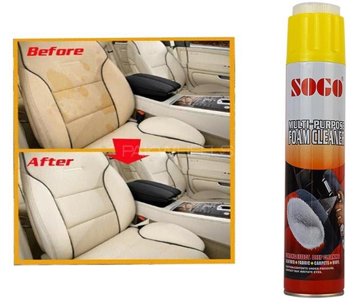 Sogo Multi-Purpose Foam Cleaner (650ml) – High-Performance Deep Cleaning Agent for Automotive Interiors, Home Upholstery, and Multi-Surface Care - Image 2