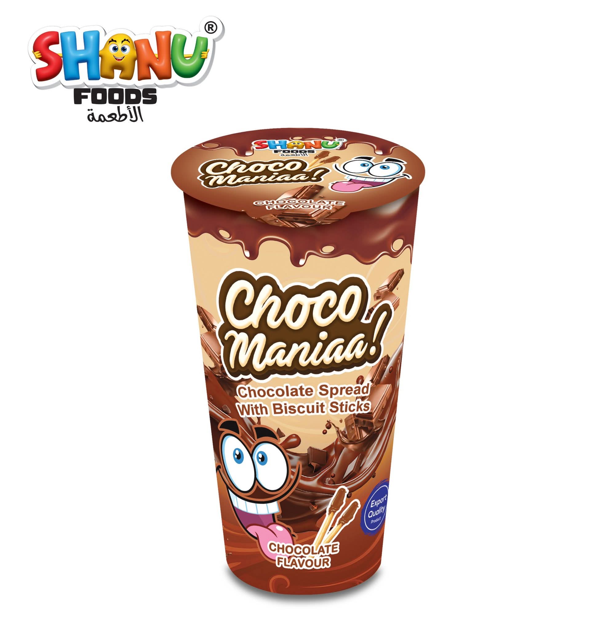 Shanu Foods Choco Maniaa | Chocolate Spread with Biscuit Sticks | 6 Cups | 7 Sticks in 1 Cup - Image 5