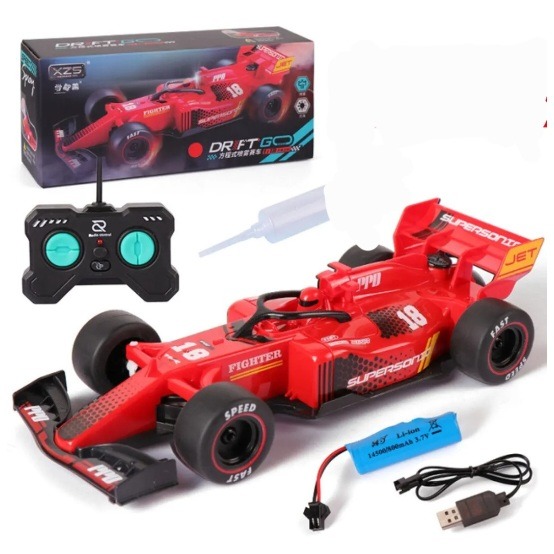 F1 Equation High-Speed RC Racing Car with Mist Spray Exhaust and LED Lights - Image 3