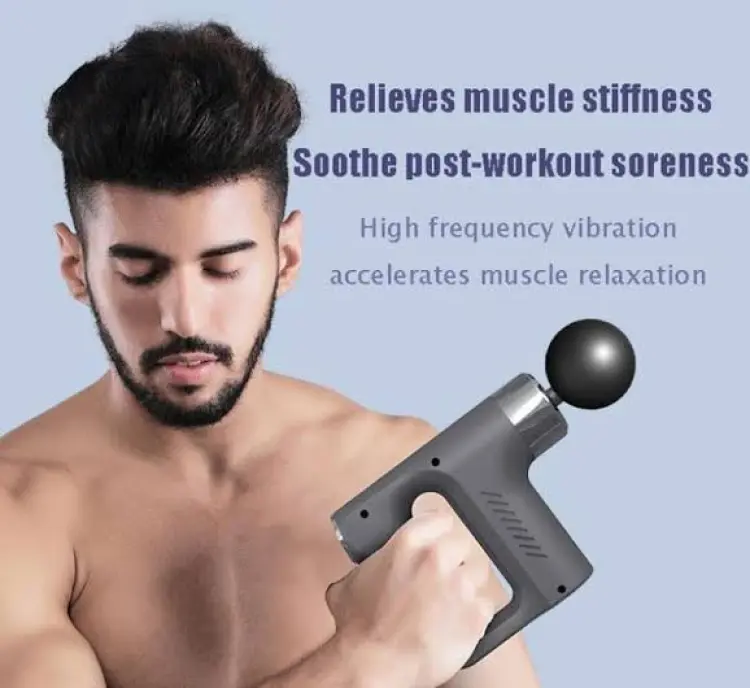 Blueidea Deep Tissue fascial massager with 4 massage Muscle Massage Gun (Random color)