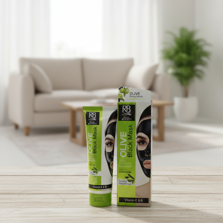 RB Cosmetics Real Beauty Olive & Charcoal Black Peel‑Off Mask | Deep Cleansing & Purifying Care | Original - Image 2