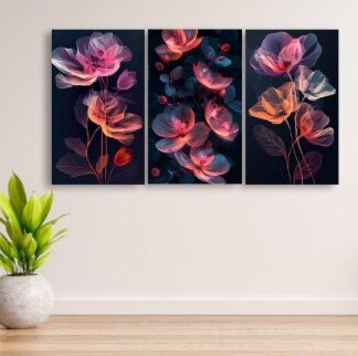 Set Of 3 Wall Art Wooden Phototile Frames For Wall Decor Bringing Stylish Touch Durable Finish