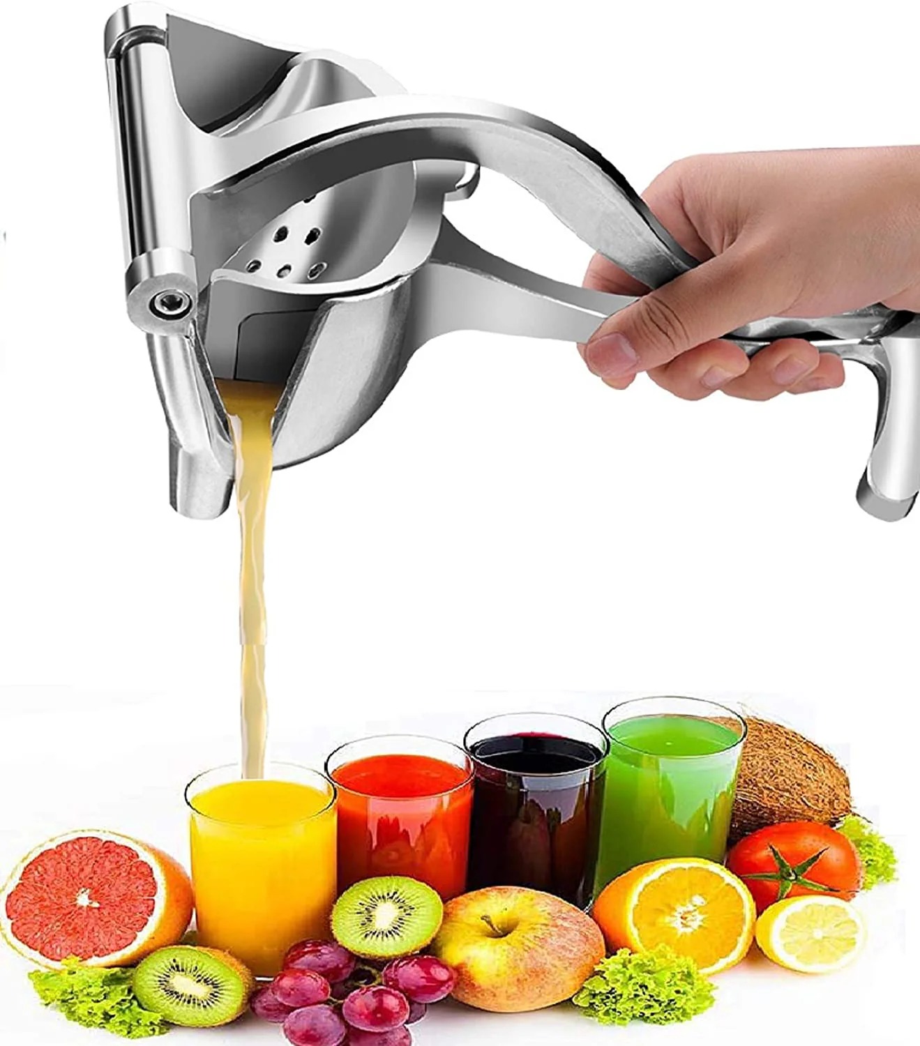 Stainless Steel Lemon Orange Clip Handheld Fruit Juicer | Durable Manual Portable Juicer | Kitchen & Baby Fruit Squeezer - Image 5