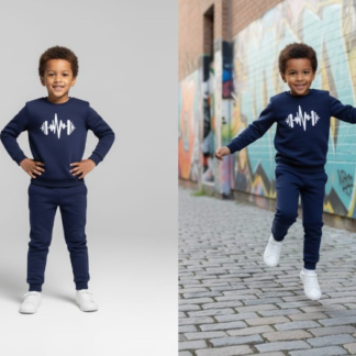 Boys Winter Casual Long Sleeve Printed Patchwork Round Neck Sweatshirt | Warm, Stylish & Comfortable Winter Wear