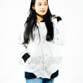 Winter Collection Women’s Plain Grey Jacket | Stylish & Warm Outerwear | Elegant Winter Fashion for Ladies