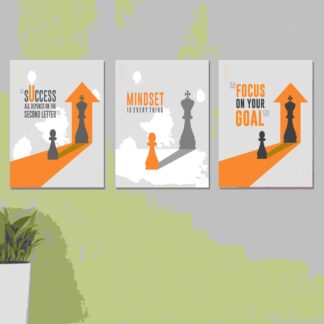 Set of 3 Wall Art Wooden Phototile Frames for Wall Decor