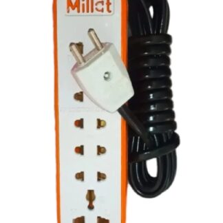 Extension Lead 5‑Way | 4M Copper Wire | Power Switch | Multi‑Socket Extension Cord | White