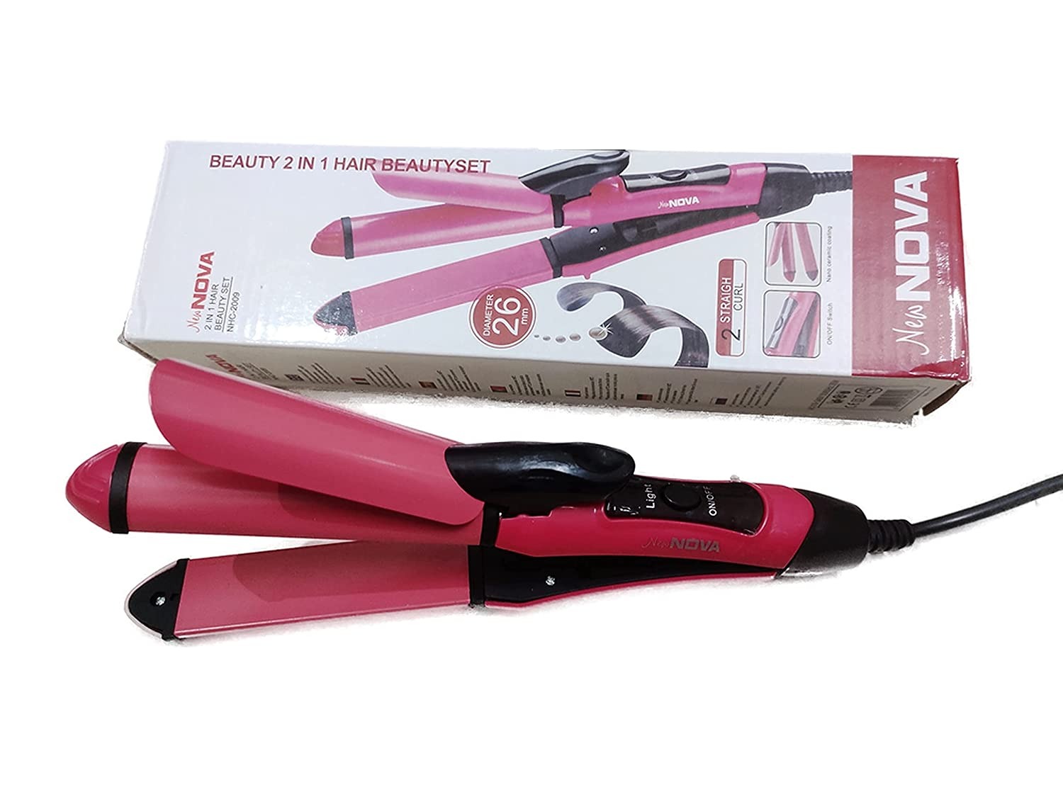 Nova 2‑in‑1 Hair Straightener & Curler | Model NHC‑2009 | Professional Styling Tool - Image 5