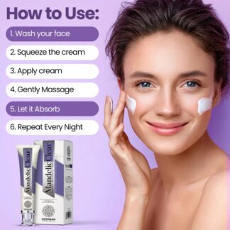 Mandelic Clear Intensely Revitalising Cream by Catchglow - Skin Brightening & Spotless Formula for Smooth, Radiant & Glowing Skin (80g)