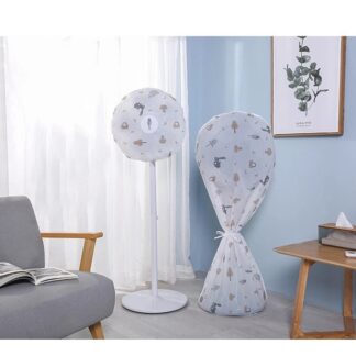 Decorative Fan Cover with Colorful Pattern Design – Dust Protection & Stylish Room Accent