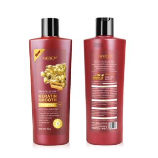 Pack Of 01 - Lichen Professional Shampoo Set 400ml – Keratin, Rice Water, Coconut, Peppermint, Red Onion, Argan Oil