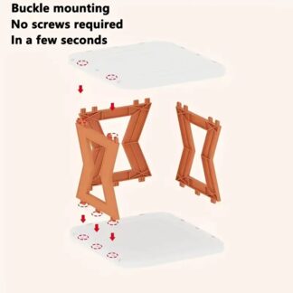 Shoe Rack High Quality - Unique X shaped Shoe Rack 5 floors - 5 Tier Shoe Rack - Without Box