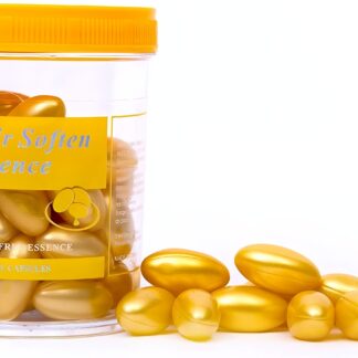 Hair Soften Essence Capsules – 60 Softgel Capsules for Nourishing, Hydrating & Softening Dry, Damaged & Frizzy Hair – Oil-Based Formula for Shine