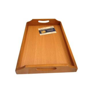 Large Wooden Serving Tray – Strong, Stylish, and Perfect for Serving Food, Drinks, and Decorating Your Home