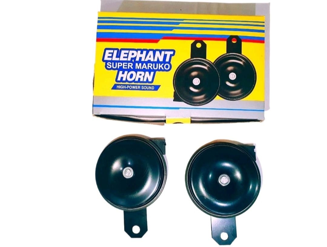 High Sound Elephant Horn for Cars & Bikes – Super Loud 12V Universal Vehicle Horn | Durable, Long-Lasting, Clear & Powerful Sound for Maximum Road Safety | Easy Plug & Play Installation | Compatible with All Cars, Motorcycles & Scooters
