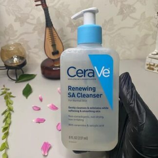 CeraVe Renewing SA Cleanser And Hydrating Cleanser with Salicylic Acid & Ceramides – (237ml)
