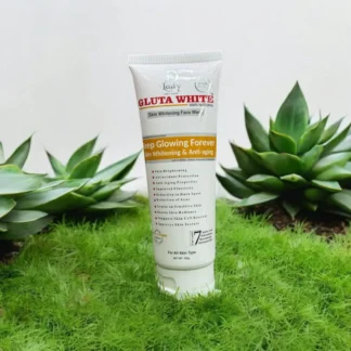 Gluta White 100% Natural Skin Whitening & Anti-Aging Face Wash 100g – Gentle Cleanser for Bright, Smooth & Youthful Skin