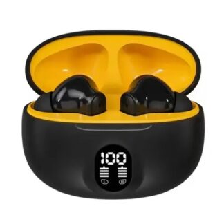 Professional Display Earbuds STEREO 895B Wireless Bluetooth Earbuds | Mic in-Ear Headphones with LED Display | Type C Fast Charging | Bluetooth 5.3 for Android/iPhone ( With Cable - With Box - Random Color )