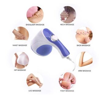 4 in 1 Relax & Spin Tone Vibration Electric Massager  / Electronic Relax and Spin Body Massager with Different Heads