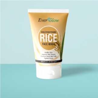 EverGlow Skin Brightening Rice Face Wash 120 ML - Purifies, Improves Texture, Exfoliates, Tightens Pores - For All Skin Types | Face Wash | Rise Face Wash 