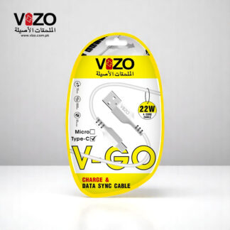 Vizo V-Go 22W Fast Charging Type-C Data Cable | Best Quality Type Fast Charging Cable | 22W Fast Charging Cable | Charging Pin - Charging Lead For Mobile Phone