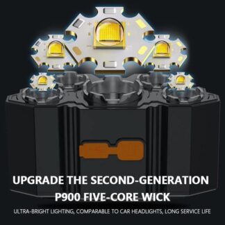 5 LED Headlamp Rechargeable Powerful Head Lamp with Built-in Battery Outdoor Camping Headlight Head Flashlight Head Light