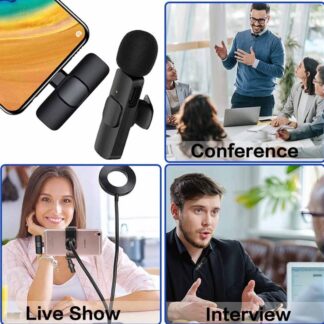 k11 Type-C Wireless Microphone K8 Collar Mic for Type C - Noise Cancellation Reduction Wireless Mic for Phone for Mobile Phone Camera,