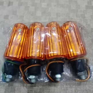 4 pcs Fancy Indicator For Bike Mini Size Flexible Unbreakable Yellow Color