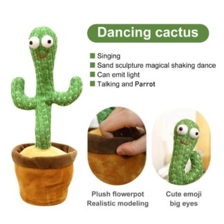 Dancing Cactus Talking Toy Tree Cactus Plush  toy With box