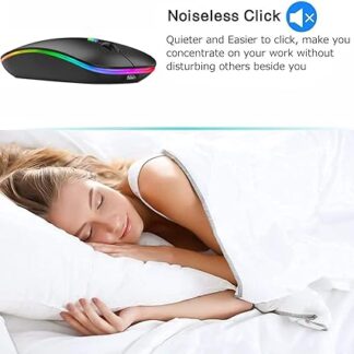 HP W10 Wireless RGB Bluetooth, Wireless, Rechargeable Slim Mouse