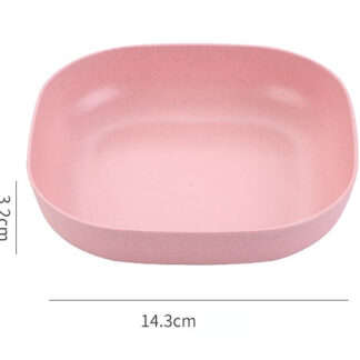 Plate set pack of 10 | Plastic Spit Bone Dish Plates Plates Set With Holder (Random Colours)
