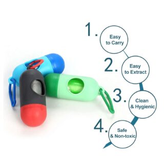 Disposable Baby Diapers Bag Box Kit  - With Dispenser Lead Clip (Random Color)