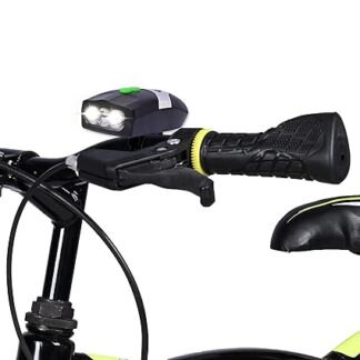 3 LED Bicycle Front Head light & bell siren alarm hooter / cycle light generic