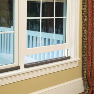 Twin Door Draft Protector – Door Air Lock Foam For Cold Air Window Shutters, Dust Barriers, Insect Repellent