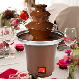 CHOCOLATE FOUNTAIN 3-TIER MINI CHOCOLATE Tower Three Layer MELTING Fondue Pot