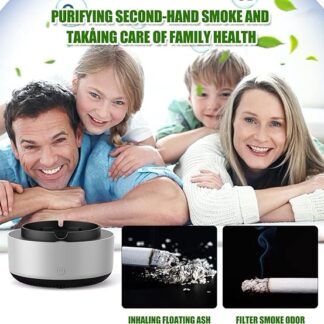 Ashtray With Air Purifier, Ashtray Smokeless | Multipurpose Ashtray With Air Purifier Function (random Colors)