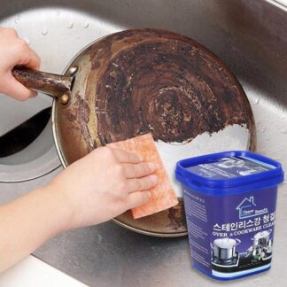 Cleaner Kitchen Washing Pot Bottom Black Scale Decontamination Household Stainless Steel Cleaning Paste Powerful (  Made in China )500g