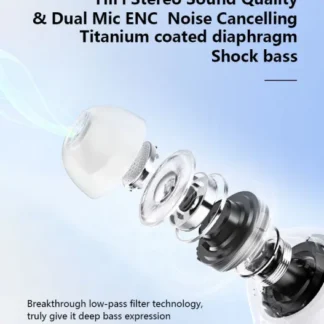 Air 39 Earbuds - Air 39 Transparent Earbuds - Air 39 Original Earbuds - High Quality Sound - Bluetooth 5.3 - Accurate right Left - Super Bass - Super Sound - HD Calling - ENC technology (Random Color)