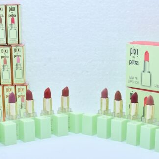 Pixi 12-Color Waterproof & Long-Lasting Lipstick Set - Vibrant, Smudge-Proof Shades for All-Day Wear