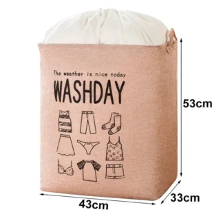 washday laundry basket (random color)