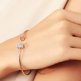 Double Hand love Bracelet Color Rose Gold (Pack of 2)