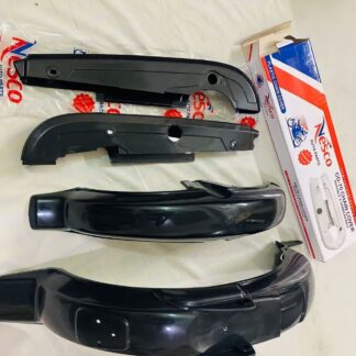 plastic madgards plus chain cover and 4 min indicator (4 pieces) 70cc bike ,rust proof best quality